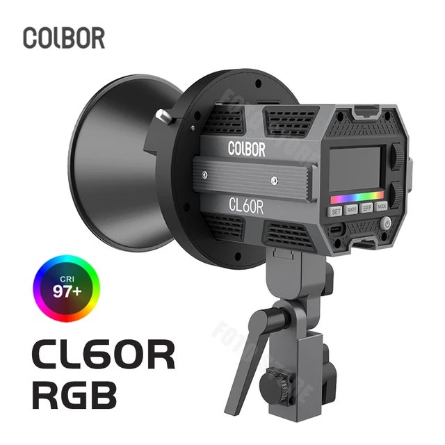 Colbor Cl60r 65w Rgb Cob Light Mini Portable Handheld Photography