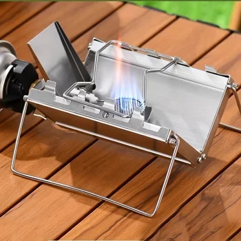 Outdoor tent heating furnace Stainless steel , courtyard cooking portable mountaineering firewood convenient camping furnace