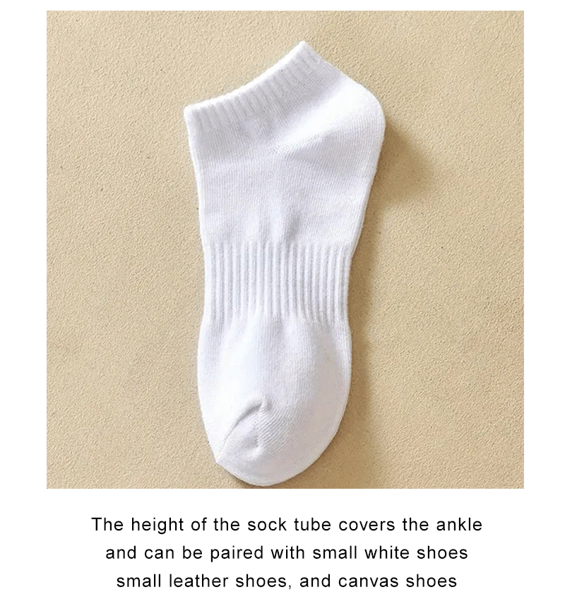 Solid Colour Ankle Socks - Soft Breathable Sports Socks for Men  Women Black  White 46 Pairs