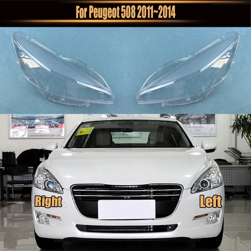 ForPeugeot50820112014HeadlampLampShellTransparentMask