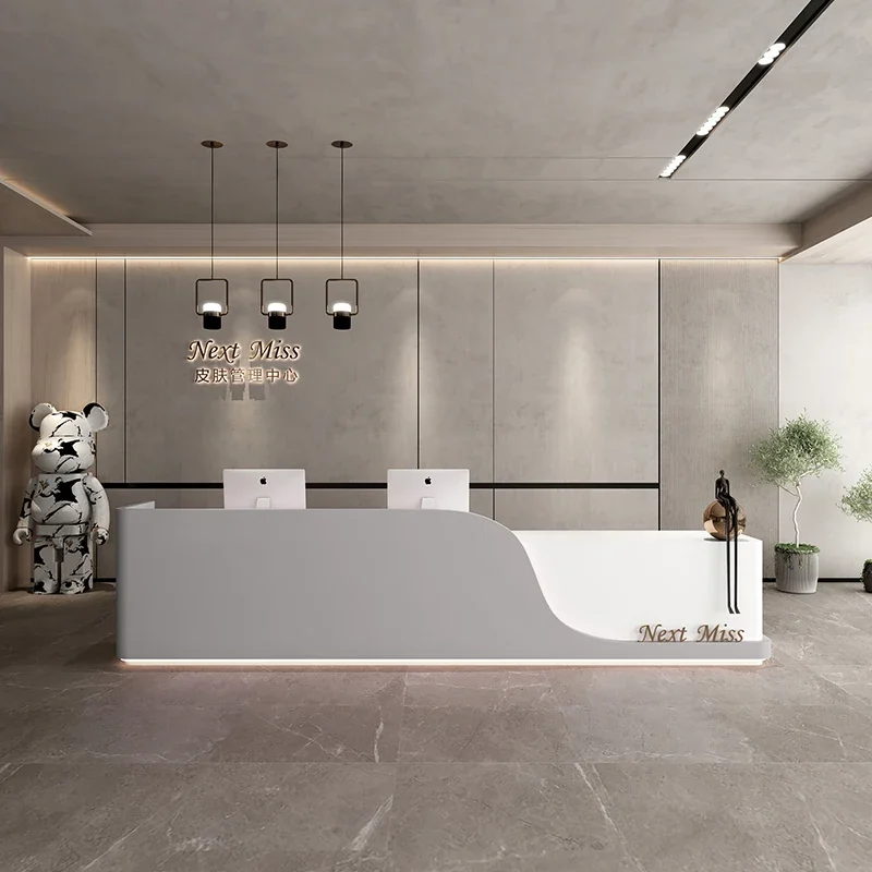 Restaurant Reception Desks Front Church Pulpit Modern Podium Stand Cash Register Checkout Retail Counter Bureau Bar Furniture
