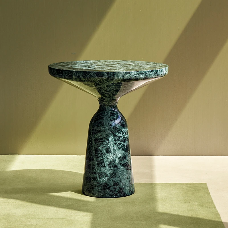 Luxury Green Marble‑Effect Coffee Table 3