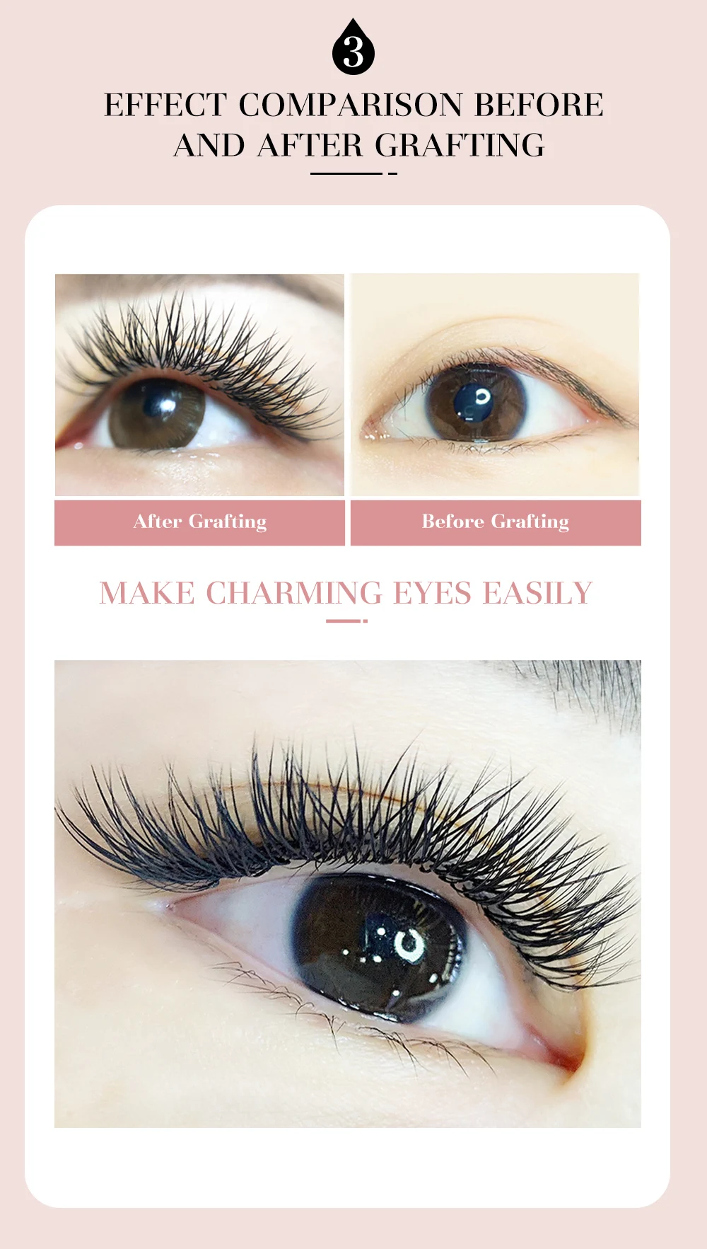 Description Picture 6 of itemDeceMars 4D W Shape Handmade Eyelash Extensions Premade Fans Eye Lashes Natural Soft Volume False Lashes for Professional Salon