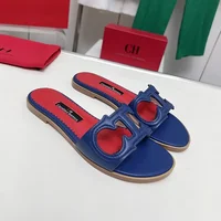 CH Simple Style Luxury Brand Design Women's Home Slippers Comfortable Wearable Women's Office Slippers Elegant Solid Color Flats - Image 4
