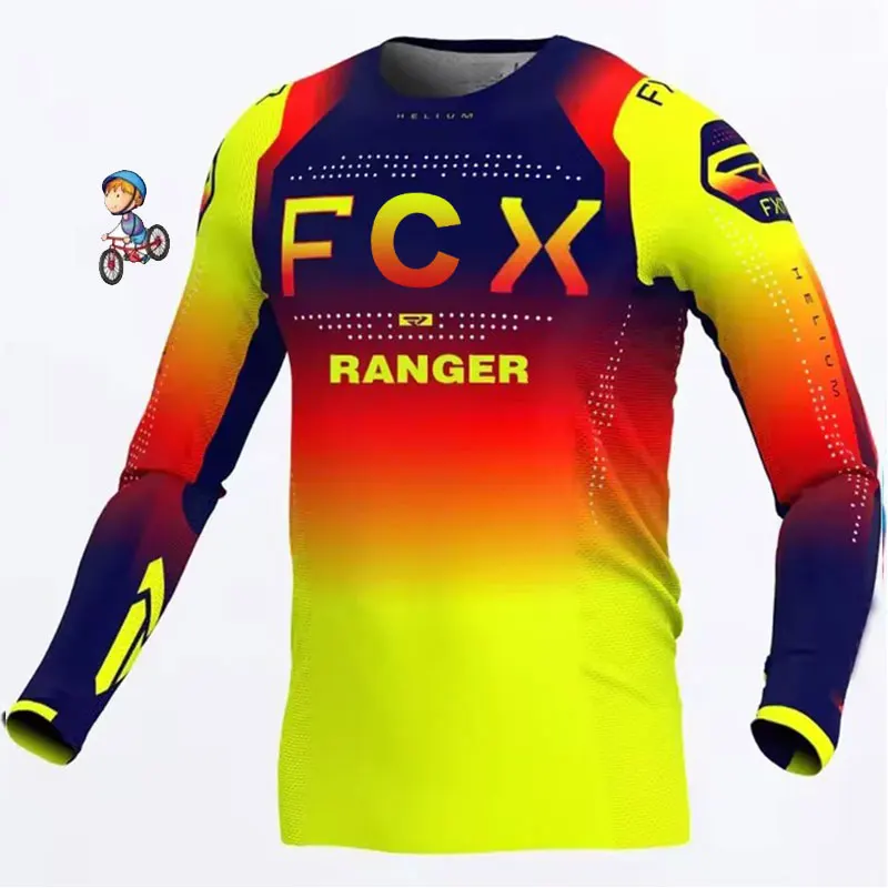 Description Picture 4 of itemChildren's clothing,Maillot de cyclisme à manches longues pour hommes, chemises , descente, tout-terrain, moto DH, vêtements de