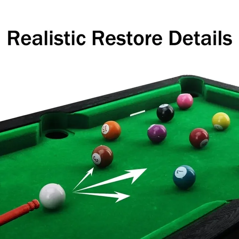 Children Mini Billiard Table Educational Toys Parent Child Interaction Game Indoor Leisure Toys Birthday Gift For Boys billiard accessories pool table playset
