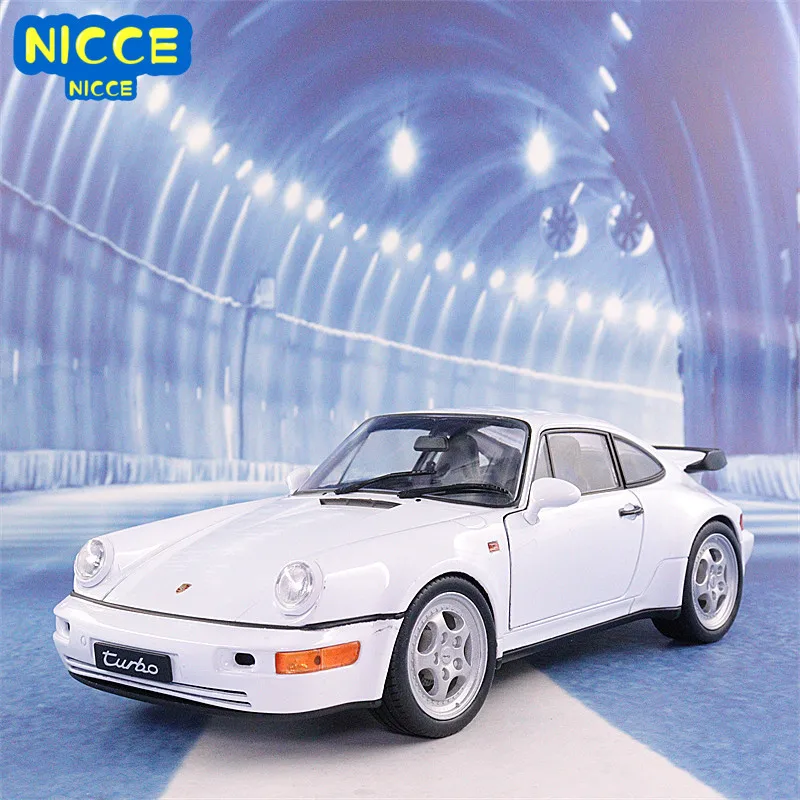 

Welly 1:18 Porsche 964 Turbo Sports Car Simulation Alloy Car Model Collection Toy Gifts B542