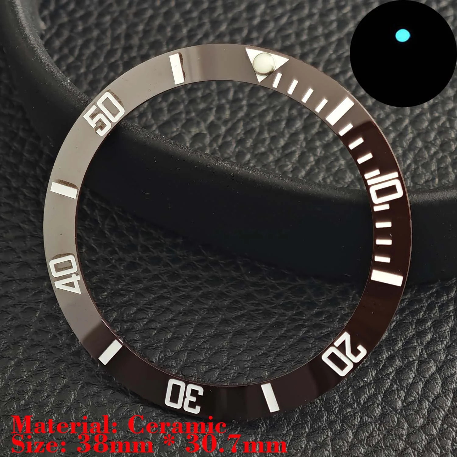 Ceramic Luminous Bezel Insert for Men's Watch - Premium Replacement Accessory