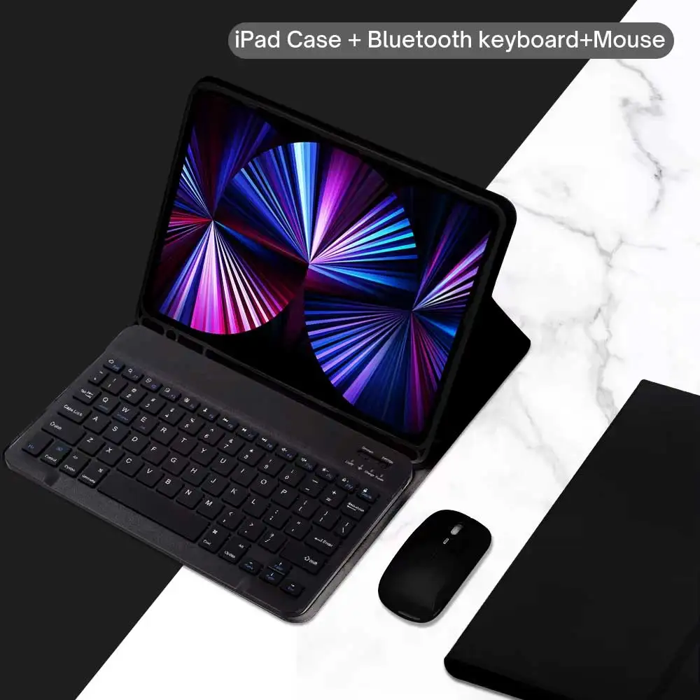Versatile Tablet Keyboard Case with Detachable Magnetic Cover