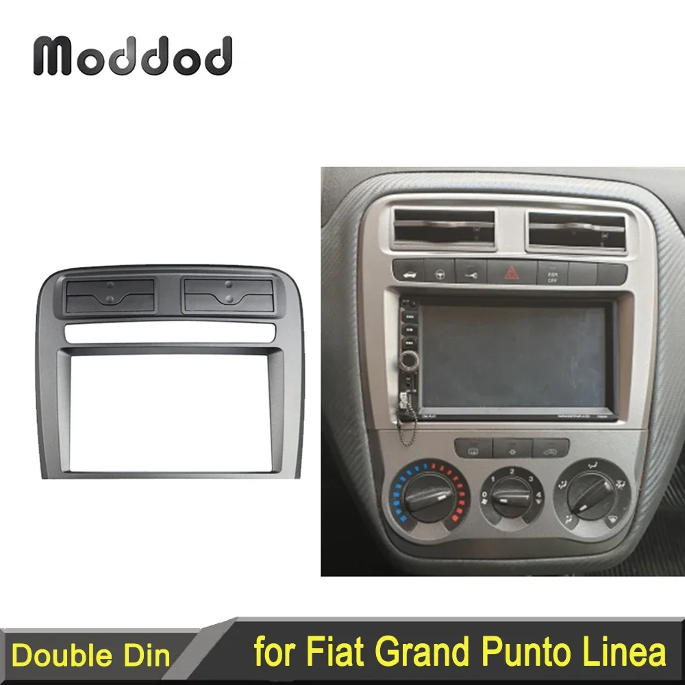 ACV Radioblende 1-DIN Für FIAT Grande Punto/Linea - Anthrazit Metallic