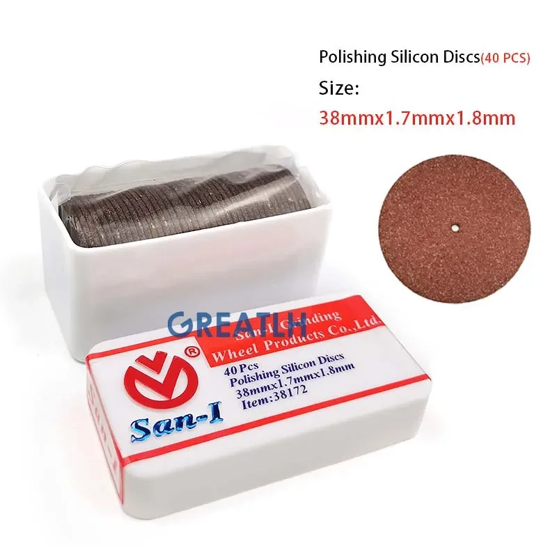 100pcs Dental Resin Base Polish Wheels Burs Silicone - Foto 8