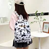 Personalized Harajuku Style Backpack For Women's Ins Super Hot Cow Pattern Cute Girl Canvas Bag Soft Girl Backpack 1