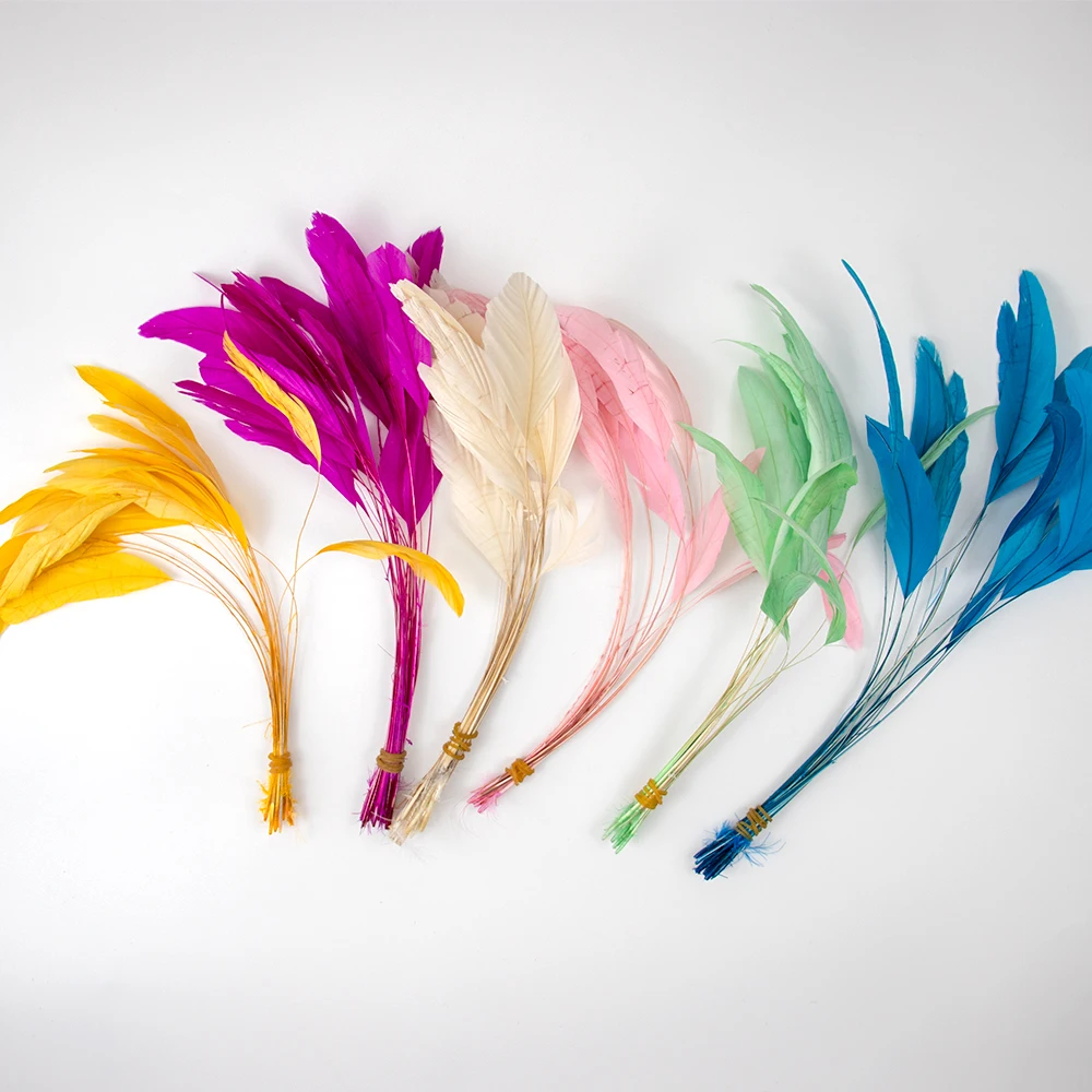 10pcs Natural Rooster Feathers Wedding Crafts DIY Colorful Feather Handwork Party Plume Carnival Headwear Decoration Accessories