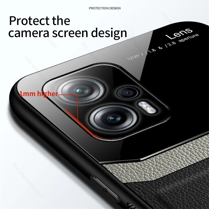 Luxury Leather And Plexiglass Phone Case For Xiaomi Poco X4 Gt_voghion.com