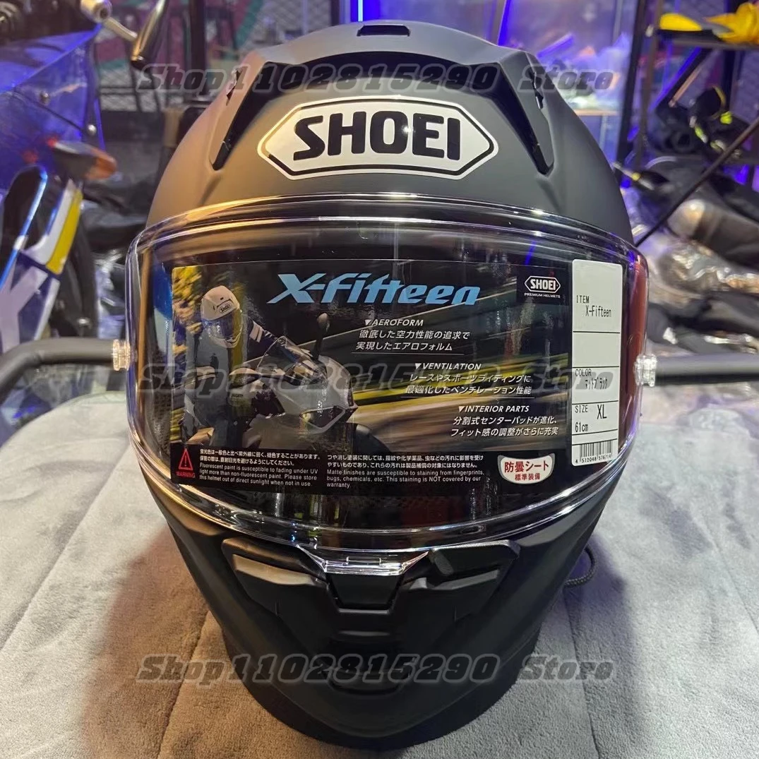 X-15 Full Face Motorcycle Helmet X-Fifteen X-SPR PRO Matte Black Helmet Riding Motocross Racing Motobike Helmet