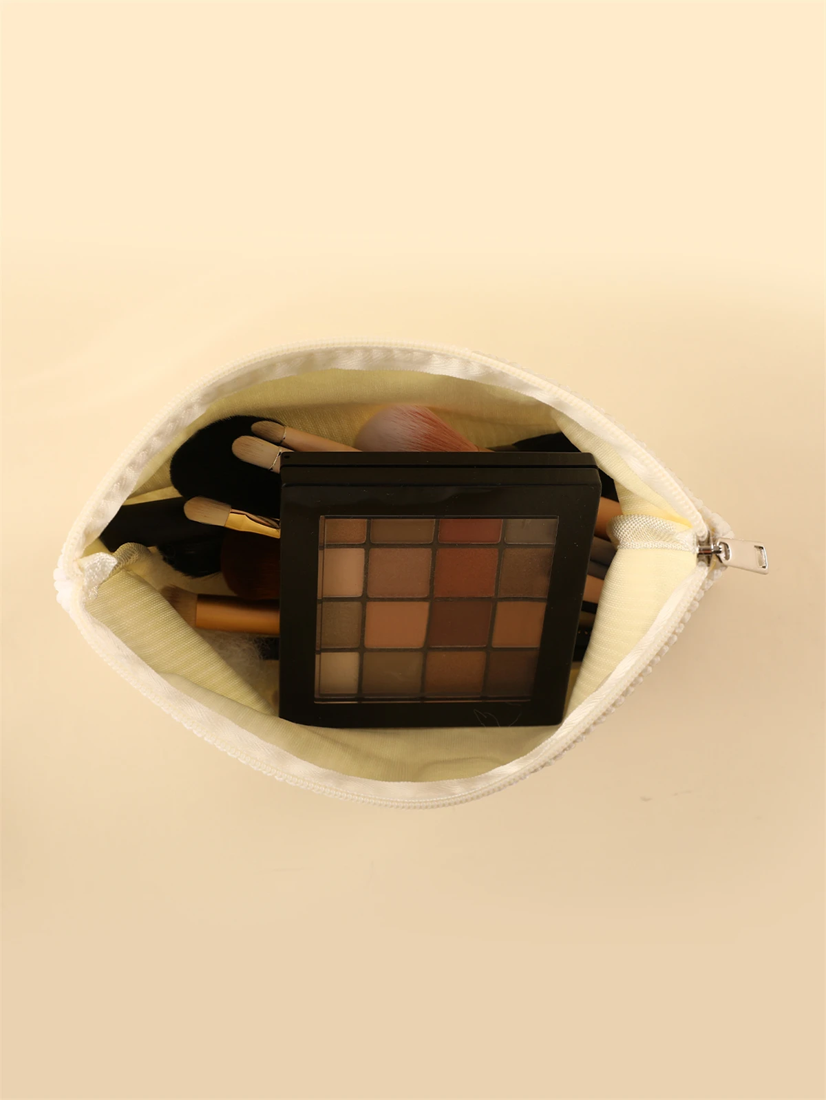 Corduroy Travel Cosmetic Bag Portable Makeup Storage Bag Purses Women Large Capacity Zipper Make Up Organizer Storage Clutch