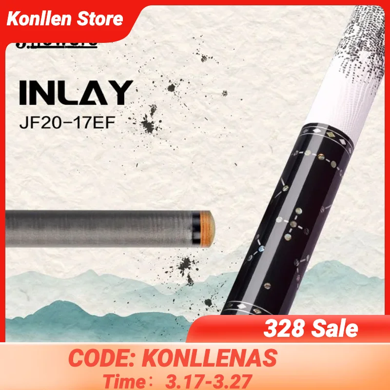

KONLLEN Star Billiards Pool Cue Stick Carbon Fiber Real Inlay Billiard Cue Carbon Energy Technology Leather Grip Kit