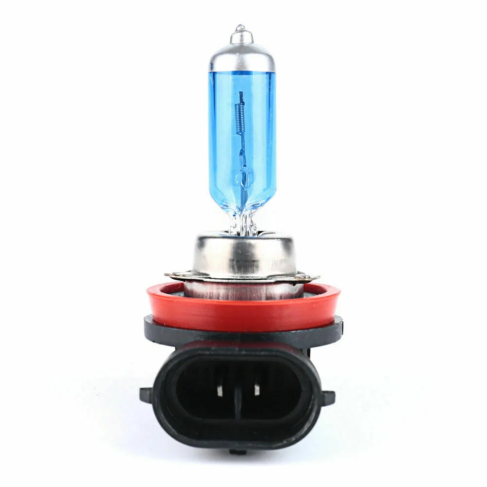 2Pcs H11 100W 6000K Xenon Gas Halogen Headlight Super Bright White Light Bulbs 3