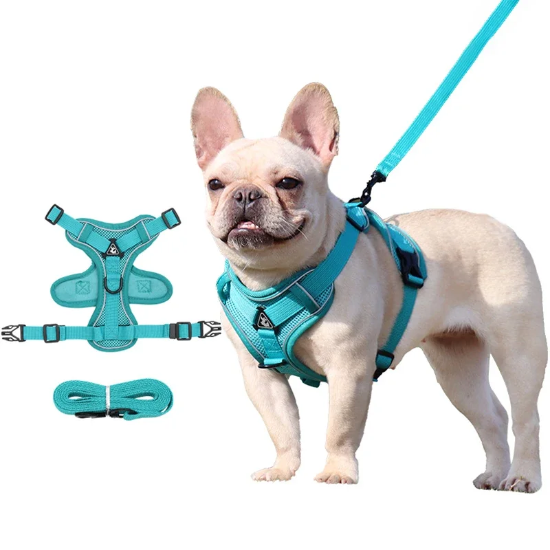Reflective Pet Training Walking Harness Lead Leash Adjustable Puppy Harness Vest for Small Dogs Chihuahua Yorkies Chest Strap pet harness leash set pet harness set pet leash set