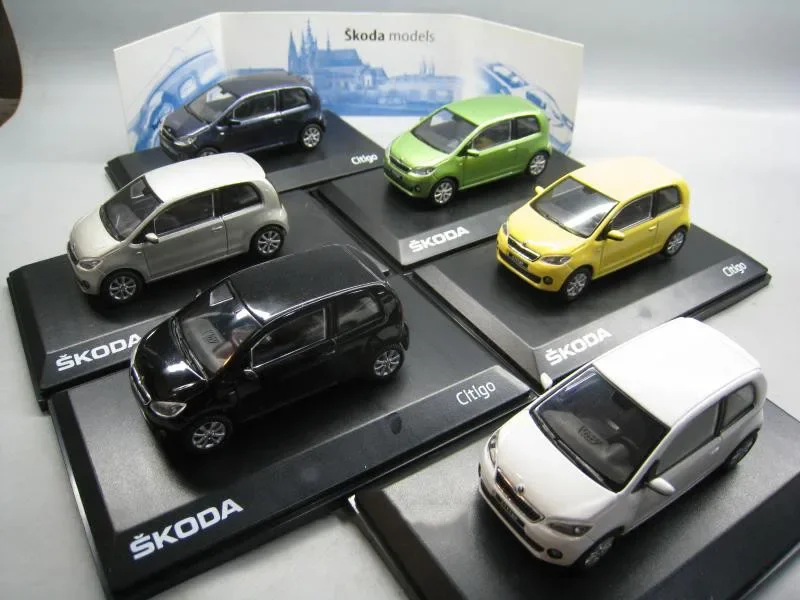 Diecast 1:43 Scale Alloy Diecast Metal Vehicle CITIGO SKODA Models Toys Adult Children Boys Toy Collect Display Gifts Souvenirs