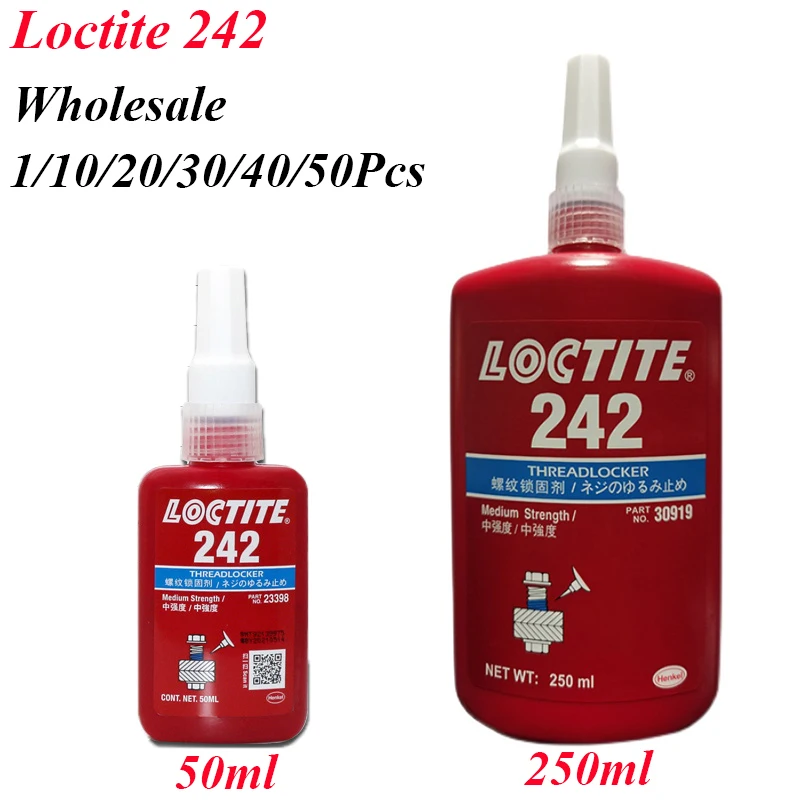 1/10/20 Pcs Colla Per Filettatura A Media Resistenza Loctite 242 Colla Per Filo Agente Di Bloccaggio Vite Tipo Anaerobico Adesivo Sigillante Filettato