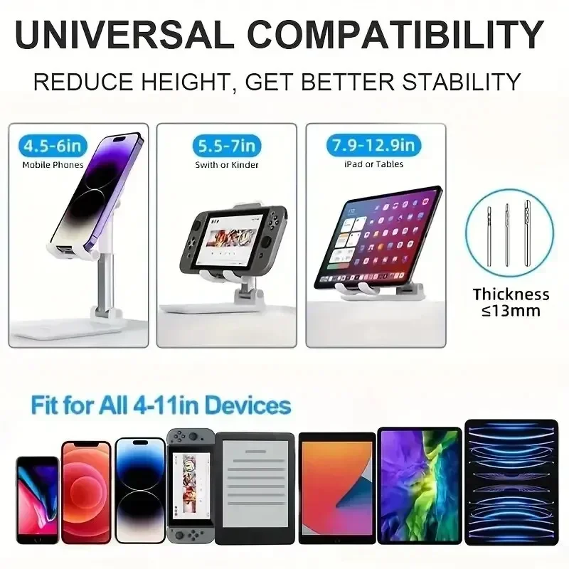 Desk Mobile Phone Holder Stand For iPhone 16 15 iPad thumbnail 7