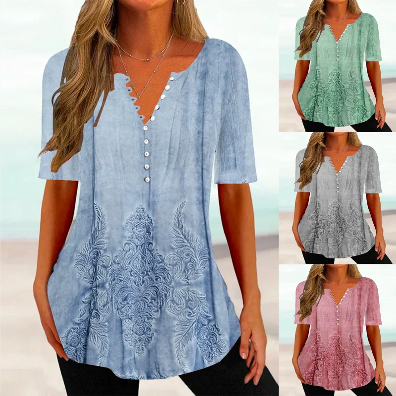 

Женская футболка с V-образным вырезом, коротким рукавом