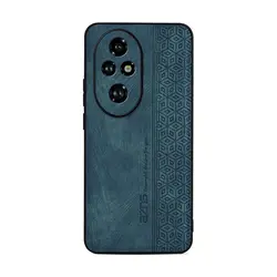 Premium Ultrathin Cube Pattern Leather Phone Case - Full Protection Cover for Honor 60Pro (Green)
