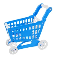 Children's Shopping Cart Miniature Basket for Kid Toys Plastic Office Kids 1