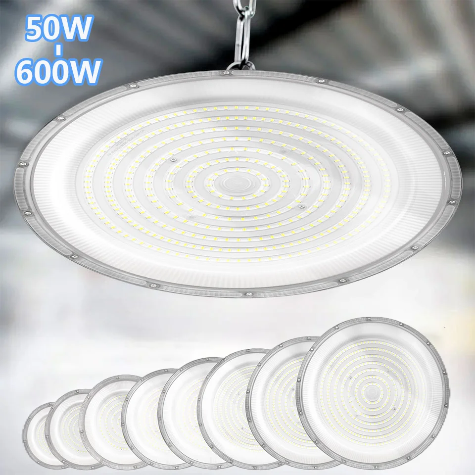Светодиодный светильники для высоких промышленных помещений, 150 Вт, 200 Вт, 300 Вт, 400 Вт, 500 Вт, супер яркие водонепроницаемые НЛО для коммерческих и промышленных рынков, складов и гаражей Светодиодный светильники для высоких промышленных помещений, 150 Вт, 200 Вт, 300 Вт, 400 Вт, 500 Вт, супер яркие водонепроницаемые НЛО для коммерческих и промышленных рынков, складов и гаражей