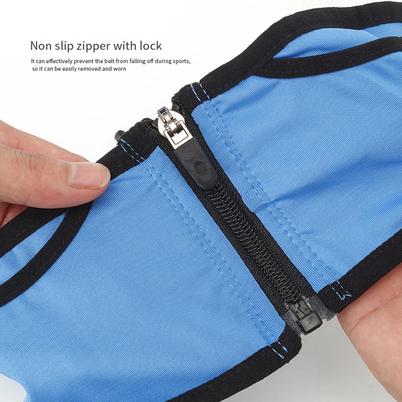 QUESHARK Multi-Use Invisible Elastic Waistband Sport Bag Zipper Pocket Running Gym Yoga Waist Belt Fanny Pack Phone Wallet 4