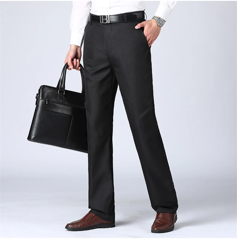 MRMT 2025 Brand Men's Trousers High Waist Black Suit Pants Men Trousers Thin Straight Loose Formal Business Casual Man Trouser 2