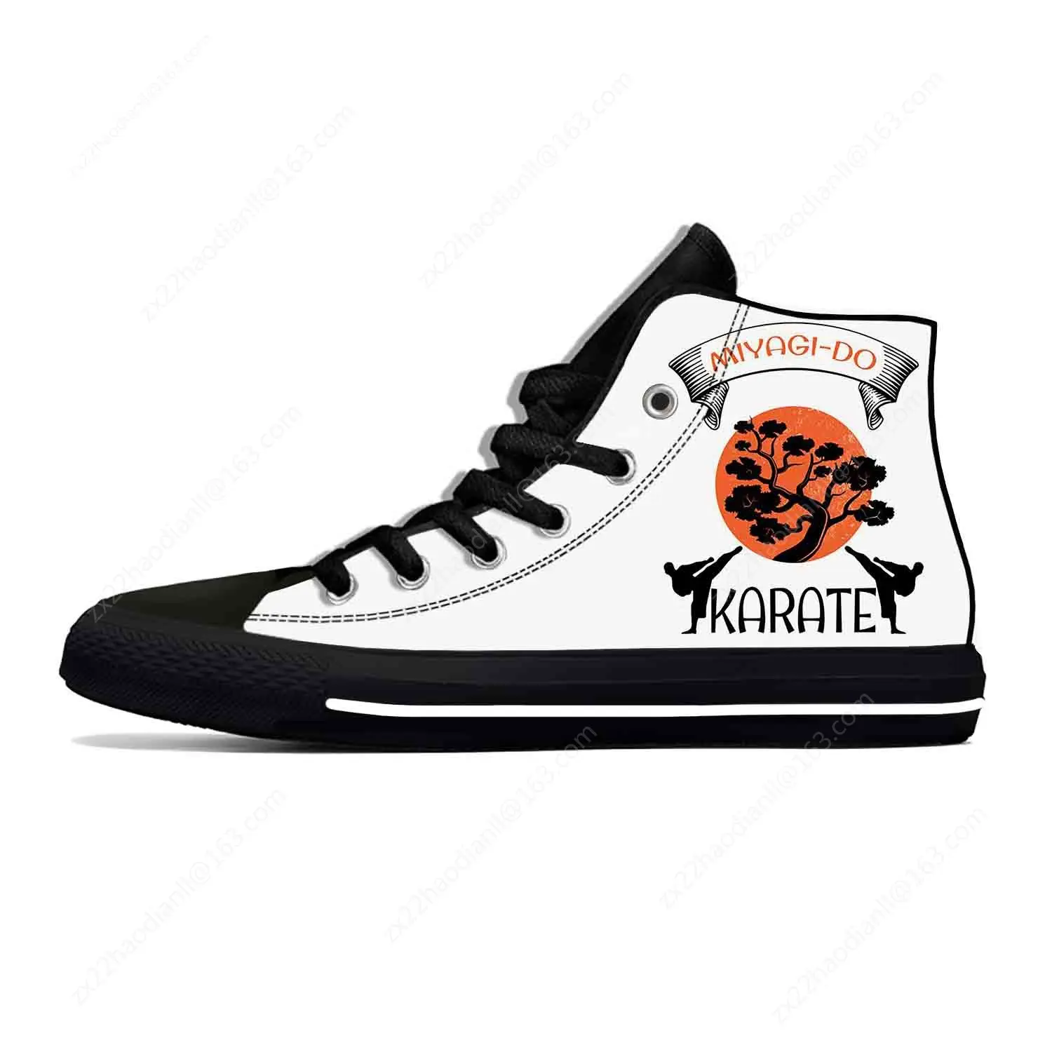 Kai Miyagi Do Karate Japanese Kung Fu Cobra Funny Casual Cloth Shoes High Top Lightweight Breathable 3D Print Men Women Sneakers 5