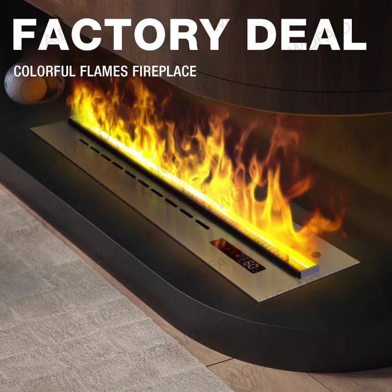 เตาผิงไอน้ำสำหรับล็อบบี้โรงแรม รุ่นขายดีที่สุดสำหรับธุรกิจ B2B ปี 2025: เตาผิงหลากสีสัน ปรับแต่งความกว้างได้ ได้รับมาตรฐาน CE/EMC ขายส่งราคาพิเศษ ลดภาษีมูลค่าเพิ่มในบางประเทศ 1