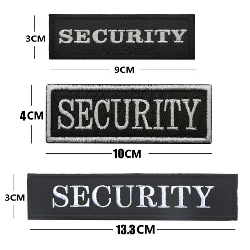 2pcs Security Patches for Vest or Jacket - Security Patch with Loop Hook  System - One Small and One Large Security Patch - Security Patches for