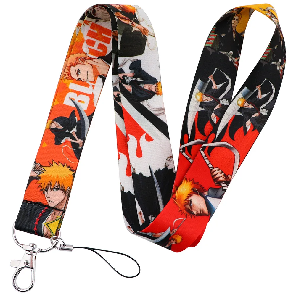 Hot Anime Bleach Neck Straps Lanyards For Key Id Card Mobile Phone