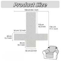 LANMOLIFE Waterproof Recliner Cover Single Recliner With Pockets Non-Slip Covers Machine Washable Furniture Covers Pet Children 2