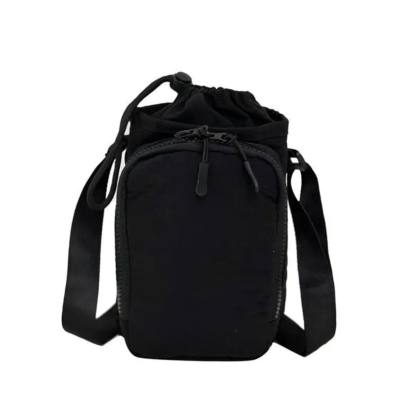 Lightweight Nylon Sling Bag with Adjustable Strap and Zipper Pocket