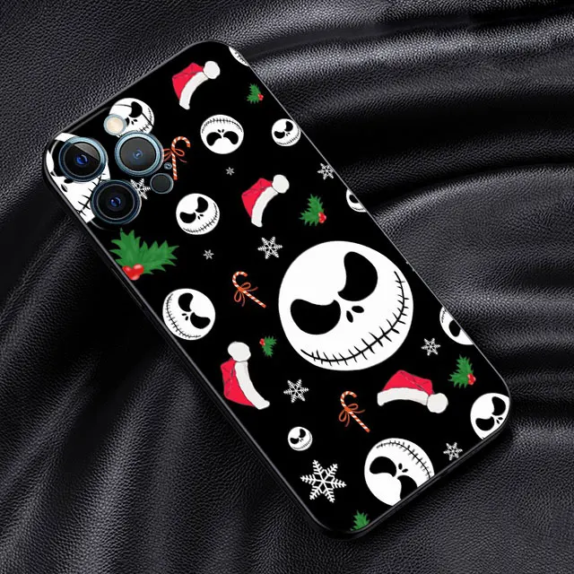 thumbnail image 1 of Funda de Disney Jack Skellington para Apple iPhone 14 13 11 Pro Max 12 Mini 7 Plus 8 + SE X XS XR 6 6S TPU Funda de silicona para teléfono, 1 of 5