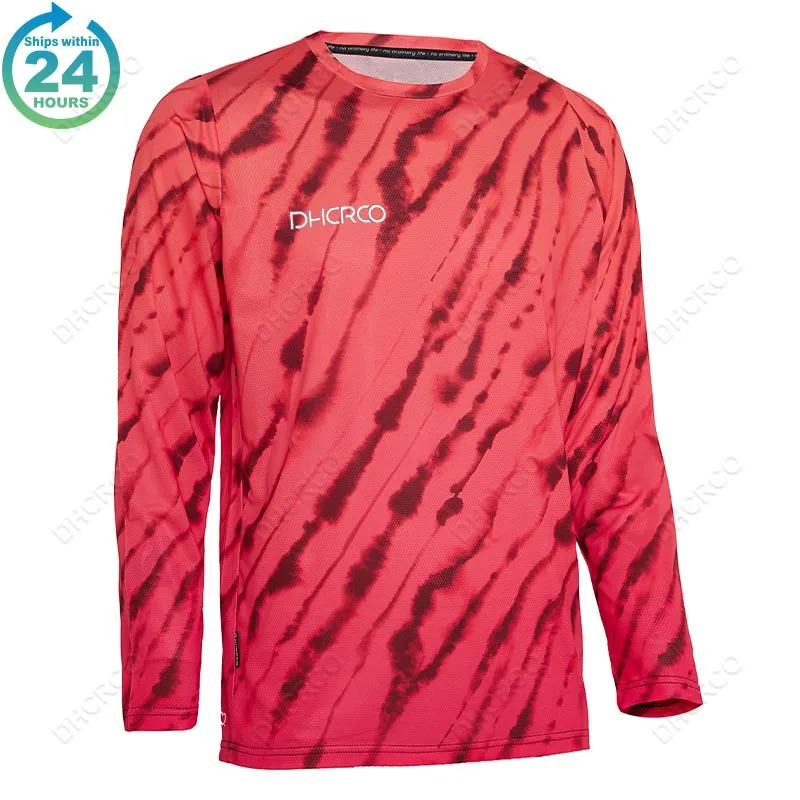thumbnail image 1 of Camisetas de descenso DHCRCO, camisetas de motociclismo MTB, camisetas de carreras DH de manga larga para hombre, camisetas de ciclismo, camisetas de motocross, ropa todoterreno, 1 of 4