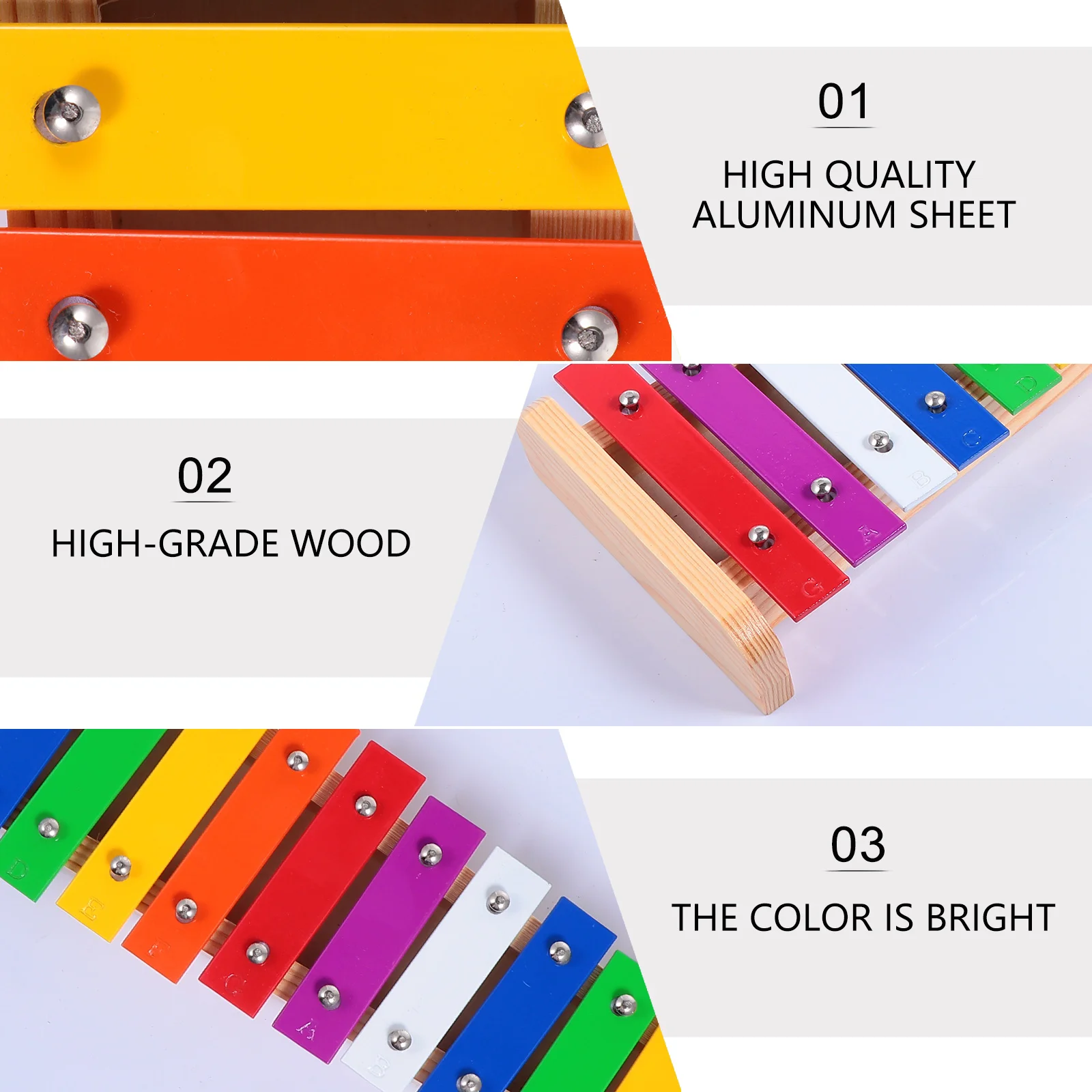 15 Notes Percussion Xylophone for Kids Musical Toy For Toddlers Children's Early Educational Instrument Knock Piano for Children