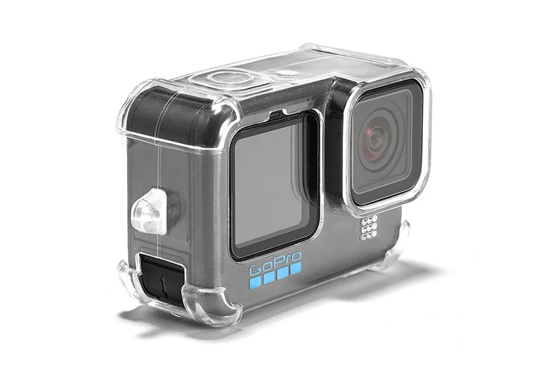 Description Picture 5 of itemFor gopro hero 9 10 11 12 13black Accessories case Protective White Housing TPU Shell Protector + Lens Cap Strap For go pro Hero