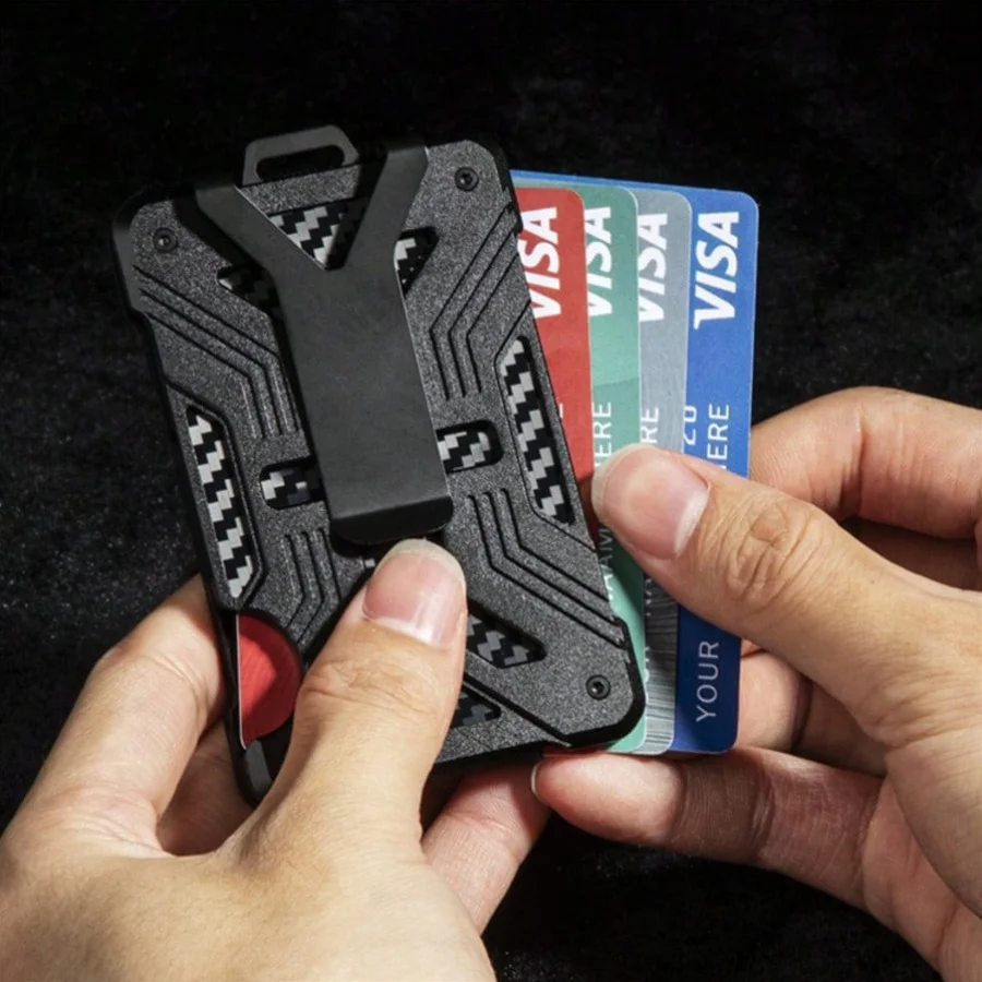 Elegant Slim RFID Wallet | Scratch-Resistant Microfiber Leather Credit Card Holder with Money Clip