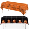 Basketball Tablecloths Basketball Party Decorations Rectangular Plastic Table Cover Boys Basketball Theme Birthday Party Supplie