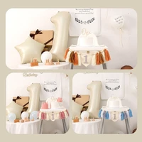 Happy Birthday Banner Handmade One Year Baby Banner Birthday Party Balloon Decoration Supplies Growth Photography Accessories 2