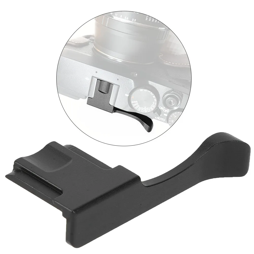 Duimgreep, Mini Aluminium Zwart Hoge Kwaliteit Slijtvaste Hand Duim Grip Camera Plaat voor Fujifilm Fuji Camera