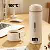 110V Smart Electric Kettle Portable Tea Coffee Thermos Cup Outdoor With Temperature Regulating Kettle Office Electric Cup 550ml 1