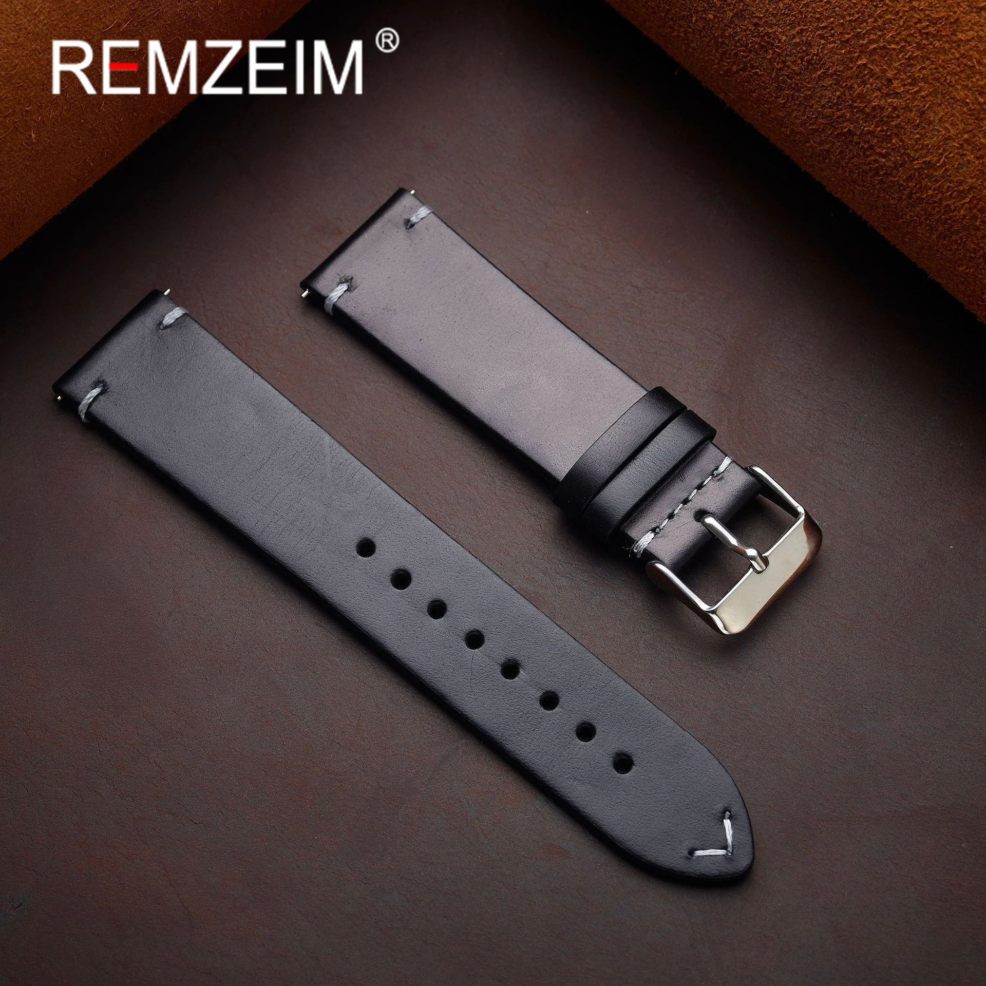 Timeless Genuine Leather Quick Release Watch Strap - Retro Cowhide Watch Band Accessory