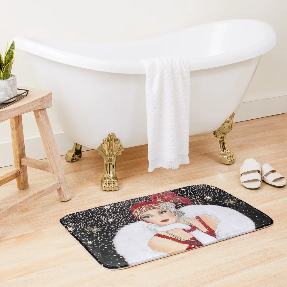 

FLAPPER : Vintage 1931 Beautiful Fashion Magazine Advertising Print Bath Mat Bathroom Deco Bathroom Supplies Kitchen Carpet Mat