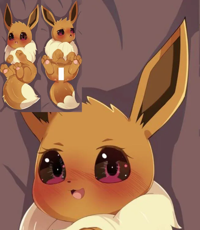 

Наволочка Dakimakura Canine Eeve Futa, аниме, двусторонняя наволочка с принтом в натуральную величину, подарки